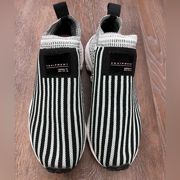 Wmns Adidas EQT Support Sock Core Black Clear Mint | B37530 | Women Size 9 - Picture 2 of 10